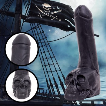 Фаллоимитатор гигант с черепом Cock with Skull - Black Нидерланды