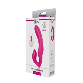 WIBRATOR VIBES OF LOVE REMOTE DOUBLE DIPPER PINK USB Pink Germany