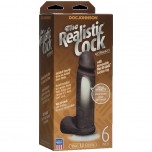 Фаллоимитатор реалистик на присоске 6” - Черный Realistic Cock Vac-U-Lock UR3 Америка