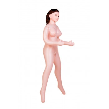 Кукла надувная Ms Melanie реалистичная, с полноценной головой, надувной грудью, мягкими анусом и вагиной