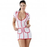 Эротический костюм платье медсестры с глубоким декольте Cottelli Collection L, Germany