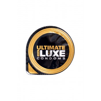  Презервативы с шипами Luxe BLACK ULTIMATE Болт на 32 (Вишня)