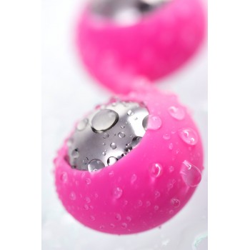  Вагинальные шарики Futa, мед силикон, розовые, 11 см, Ø 1,9 см, 63 г