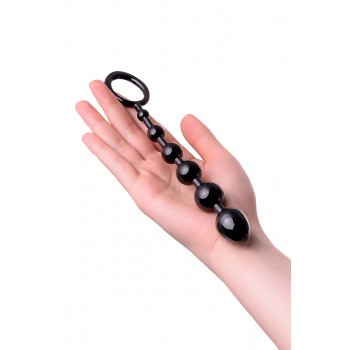 Анальная цепочка anal beads чёрная 19,8см