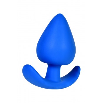 Анальная пробка Nosh, силикон синяя, 8,3 см