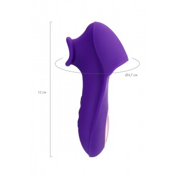  Клиторальный вакум-волновой стимулятор  Swizzy, силикон, фиолетовый, 12 см
