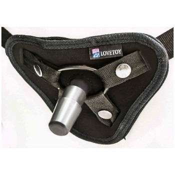 Комплект UNI strap 6" Harness best of all (пояс, вибратор, анально-вагинальная насадка) с вибрацией