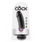 Фаллоимитатор на присоске черный King Cock 8 Pipedream USA