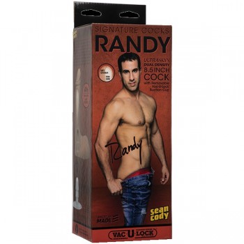 Фаллоимитатор с мошонкой на съемной присоске слепок порно-звезды RANDY 8.5 UR3, USA