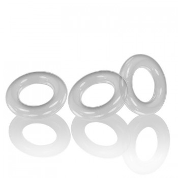 Набор колец WILLY RINGS 3-pack cockrings, clear ABS , England