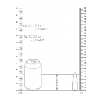 Уретральный плаг Metal Penis Plug - 0.2" / 6 mm - SHOTS, NL