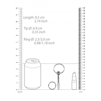Уретральный плаг Metal Penis Plug – 0.3 / 9 mm - SHOTS, NL