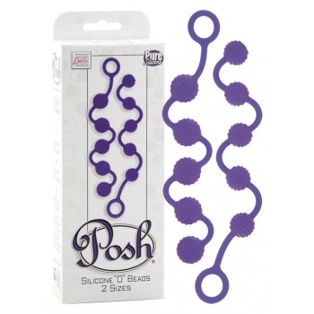 Анальная цепочка Posh O Beads Purple 2шт