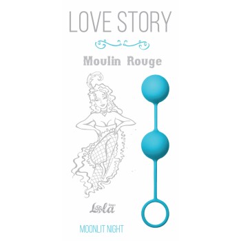 Вагинальные шарики d=3 см Love Story Moulin Rouge blue